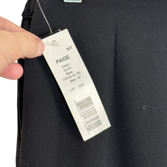 1601 Petites Paige Black Stretch Trouser Pants Side Zip Comfort Waist 10P NWT - Picture 9 of 11